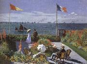 Claude Monet Terrace at Saint-Adresse Spain oil painting artist